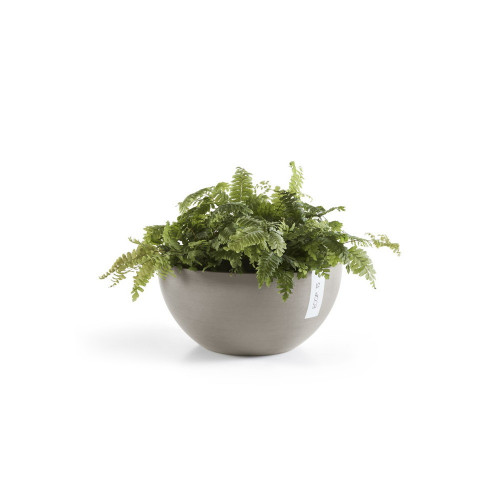 Pot Rond Brussels 25 Taupe - Ø 25 x H. 12 cm - 3,6 L - ECOPOTS