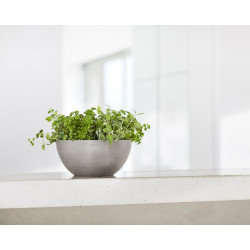 Pot Rond Brussels 25 Taupe - Ø 25 x H. 12 cm - 3,6 L - ECOPOTS