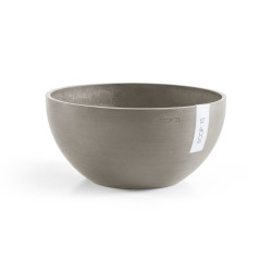 Pot Rond Brussels 30 Taupe - Ø 30 x H. 14 cm - 6,5 L - ECOPOTS