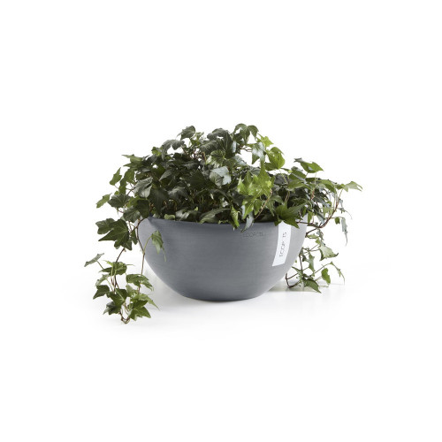 Pot Rond Brussels 30 Bleu Gris - Ø 30 x H. 14 cm - 6,5 L - ECOPOTS