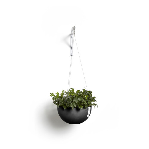 Pot supsendu Brussels 27 Gris Foncé - Ø 26,5 x H. 13 cm - 4,2 L - ECOPOTS