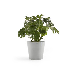 Pot Rond Amsterdam 60 Blanc Gris - Ø 60 x H. 54,8 cm - 100 L de marque ECOPOTS, référence: J7927700