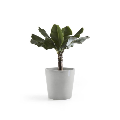 Pot Rond Amsterdam 60 Blanc Gris - Ø 60 x H. 54,8 cm - 100 L - ECOPOTS