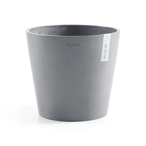 Pot Rond Amsterdam 25 Bleu Gris - Ø 25,4 x H. 24,5 cm - 9,7 L - ECOPOTS