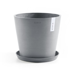 Pot Rond Amsterdam 25 Bleu Gris - Ø 25,4 x H. 24,5 cm - 9,7 L - ECOPOTS