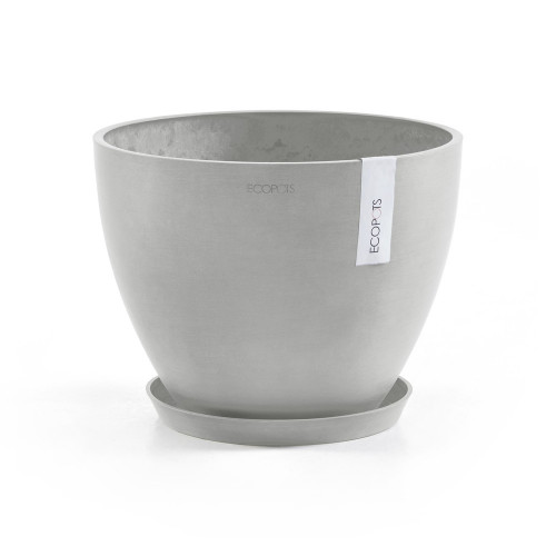 Pot Rond Antwerp 50 Old Blanc Gris - Ø 50 x H. 37,5 cm - 52 L - ECOPOTS