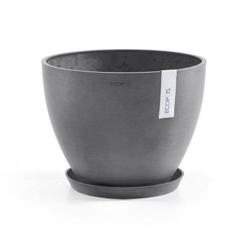 Pot Rond Antwerp 30 Gris - Ø 30 x H. 25,5 cm - 11,4 L - ECOPOTS