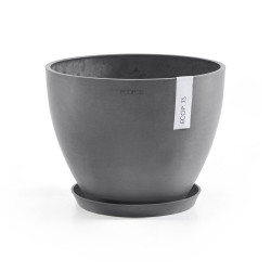 Pot Rond Antwerp 50 Old Gris - Ø 50 x H. 37,5 cm - 52 L - ECOPOTS