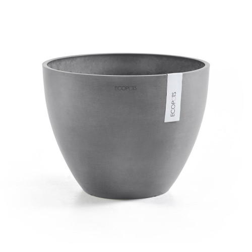 Pot Rond Antwerp 50 New Gris - Ø 50 x H. 37,5 cm - 52 L - ECOPOTS