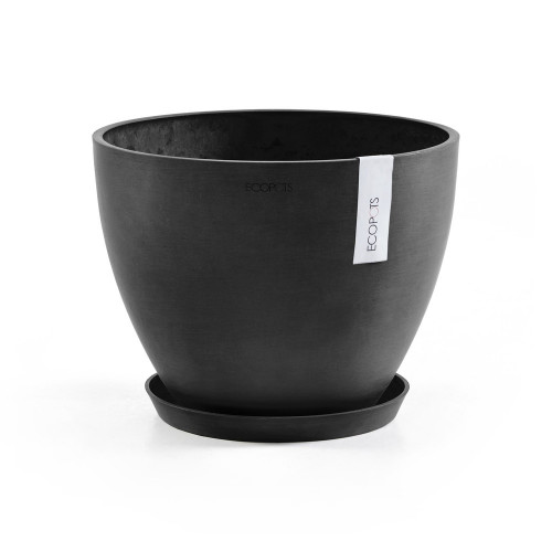 Pot Rond Antwerp 30 Gris Foncé - Ø 30 x H. 25,5 cm - 11,4 L - ECOPOTS