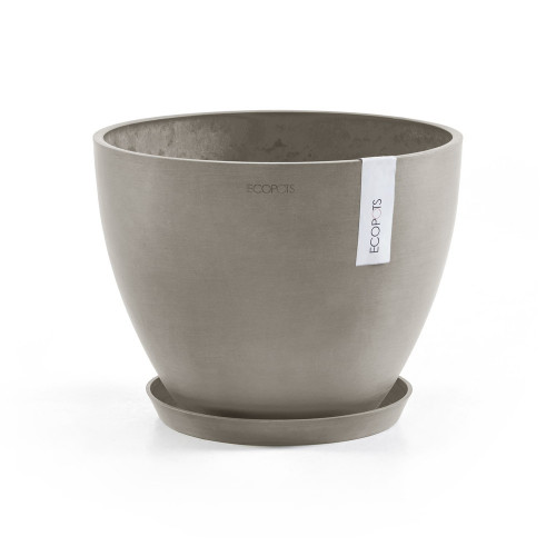 Pot Rond Antwerp 30 Taupe - Ø 30 x H. 25,5 cm - 11,4 L - ECOPOTS