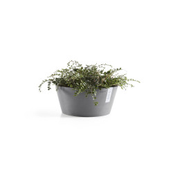 Pot Rond Frankfurt 30 Gris - Ø 30,5 x H. 15 cm - 8 L - ECOPOTS