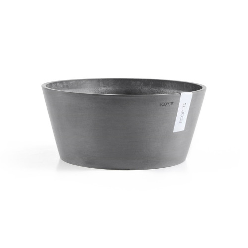 Pot Rond Frankfurt 30 Gris - Ø 30,5 x H. 15 cm - 8 L - ECOPOTS