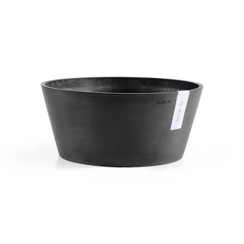 Pot Rond Frankfurt 40 Gris Foncé - Ø 41 x H. 18 cm - 16,4 L - ECOPOTS