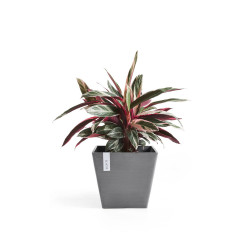 Pot Carré Rotterdam 50 Gris - 50 x 50 x H. 44 cm - 75 L - ECOPOTS