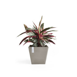 Pot Carré Rotterdam 50 Taupe - 50 x 50 x H. 44 cm - 75 L - ECOPOTS