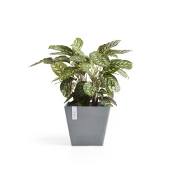 Pot Carré Rotterdam 30 Bleu Gris - 30 x 30 x H. 26 cm - 17 L - ECOPOTS