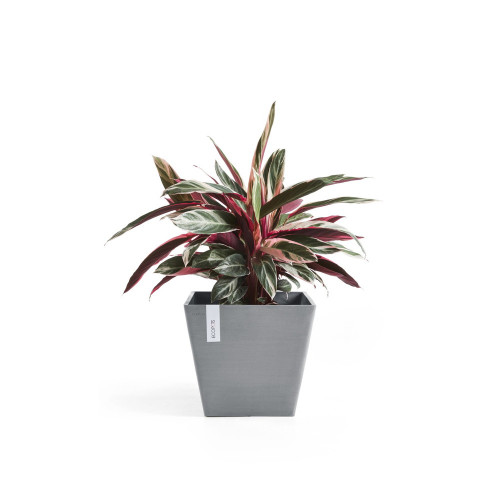 Pot Carré Rotterdam 50 Bleu Gris - 50 x 50 x H. 44 cm - 75 L - ECOPOTS