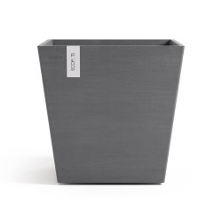 Pot Carré Rotterdam 45 Gris + réservoir d'eau - 45,4 x 45,4 x H. 44 cm - 63,5 L - ECOPOTS