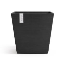 Pot Carré Rotterdam 45 Gris Foncé + réservoir d'eau - 45,4 x 45,4 x H. 44 cm - 63,5 L - ECOPOTS