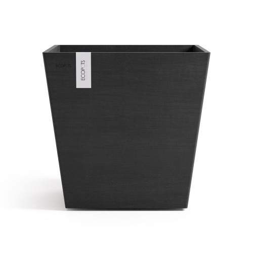 Pot Carré Rotterdam 45 Gris Foncé + réservoir d'eau - 45,4 x 45,4 x H. 44 cm - 63,5 L - ECOPOTS