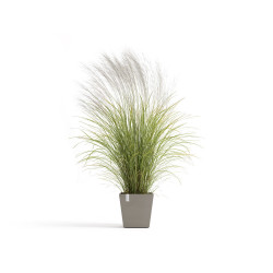 Pot Carré Rotterdam 35 Taupe + réservoir d'eau - 35,2 x 35,2 x H. 34 cm - 30 L de marque ECOPOTS, référence: J7938400