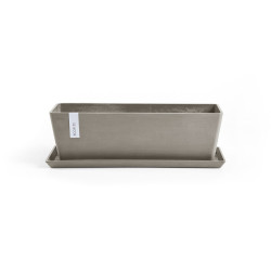 Pot Rectangulaire Bruges 45 Taupe - 45 x 17 x H. 17 cm - 9,7 L - ECOPOTS