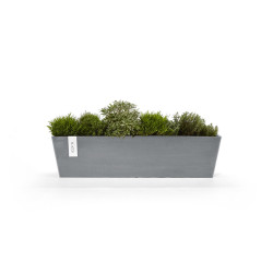 Pot Rectangulaire Bruges 80 Bleu Gris - 80 x 20 x H. 20 cm - 25 L de marque ECOPOTS, référence: J7940900