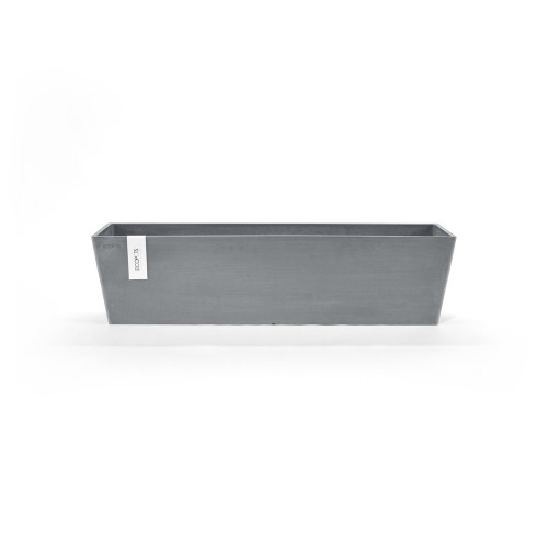 Pot Rectangulaire Bruges 80 Bleu Gris - 80 x 20 x H. 20 cm - 25 L - ECOPOTS