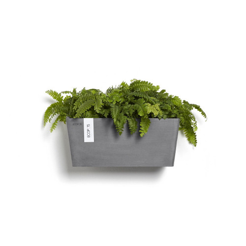 Pot suspension mural Manhattan Wall M Gris - 35 x 17,2 x H. 15 cm - 5,6 L - ECOPOTS