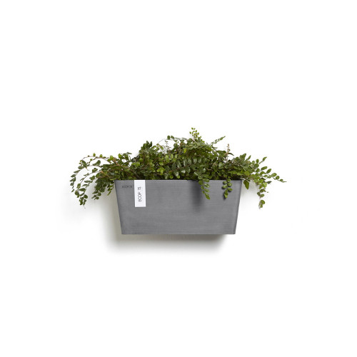 Pot suspension mural Manhattan Wall M Gris - 35 x 17,2 x H. 15 cm - 5,6 L - ECOPOTS