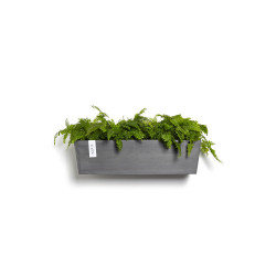 Pot suspension mural Manhattan Wall L Gris - 55 x 17,2 x H. 15 cm - 9,2 L - ECOPOTS