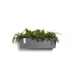 Pot suspension mural Manhattan Wall L Gris - 55 x 17,2 x H. 15 cm - 9,2 L - ECOPOTS