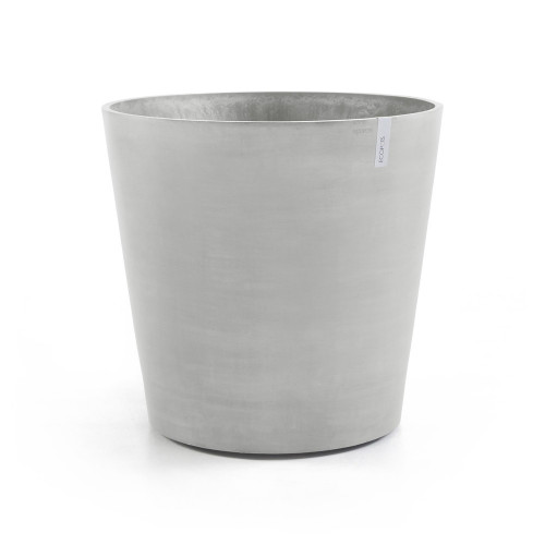 Grand pot sur roues Amsterdam 100 Blanc Gris - Ø 100 x H. 88,7 cm - 466 L - ECOPOTS