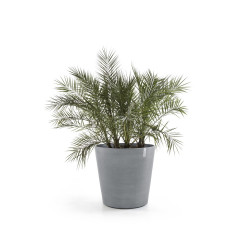 Grand pot sur roues Amsterdam 80 Bleu Gris - Ø 80 x H. 75 cm - 300 L de marque ECOPOTS, référence: J7944100