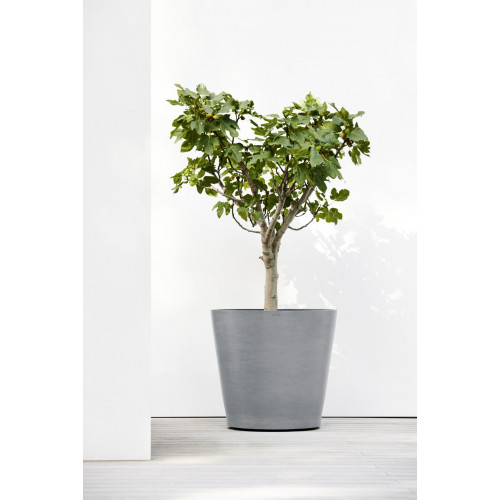 Grand pot sur roues Amsterdam 80 Bleu Gris - Ø 80 x H. 75 cm - 300 L - ECOPOTS