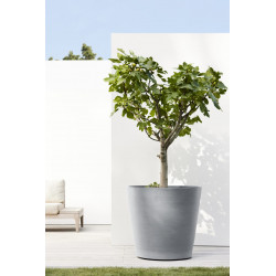 Grand pot sur roues Amsterdam 80 Bleu Gris - Ø 80 x H. 75 cm - 300 L - ECOPOTS