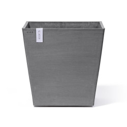 Grand pot sur roues Rotterdam 50 Gris - 50 x 50 x H. 49,2 cm - 76,3 L - ECOPOTS