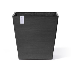 Grand pot sur roues Rotterdam 50 Gris Foncé - 50 x 50 x H. 49,2 cm - 76,3 L - ECOPOTS