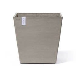 Grand pot sur roues Rotterdam 50 Taupe - 50 x 50 x H. 49,2 cm - 76,3 L - ECOPOTS