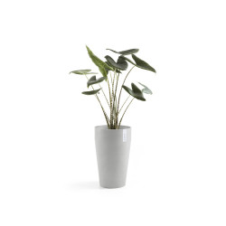 Pot Haut Sankara 55 Blanc Gris - Ø 35 x H. 55 cm - 36 L de marque ECOPOTS, référence: J7945900