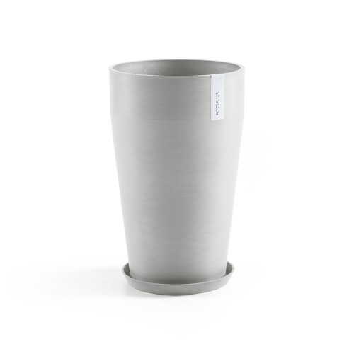 Pot Haut Sankara 55 Blanc Gris - Ø 35 x H. 55 cm - 36 L - ECOPOTS