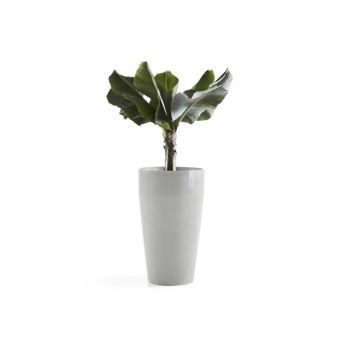 Pot Haut Sankara 75 Blanc Gris - Ø 45 x H. 75 cm - 78 L - ECOPOTS