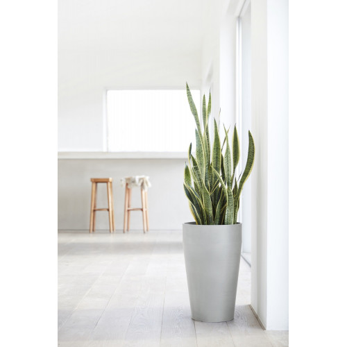 Pot Haut Sankara 75 Blanc Gris - Ø 45 x H. 75 cm - 78 L - ECOPOTS