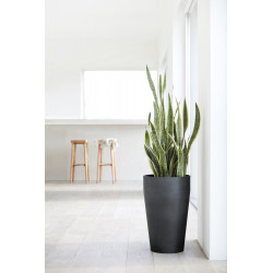 Pot Haut Sankara 75 Gris Foncé - Ø 45 x H. 75 cm - 78 L - ECOPOTS