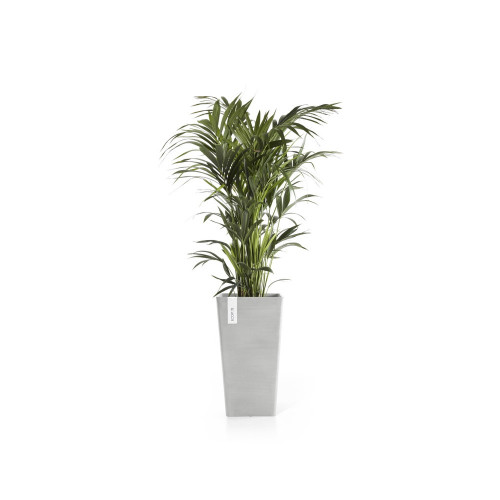 Pot Haut Rotterdam 56 Blanc Gris - 31 x 31 x H. 56 cm - 36,2 L - ECOPOTS