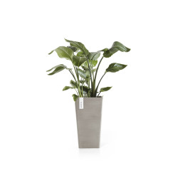 Pot Haut Rotterdam 56 Taupe - 31 x 31 x H. 56 cm - 36,2 L - ECOPOTS