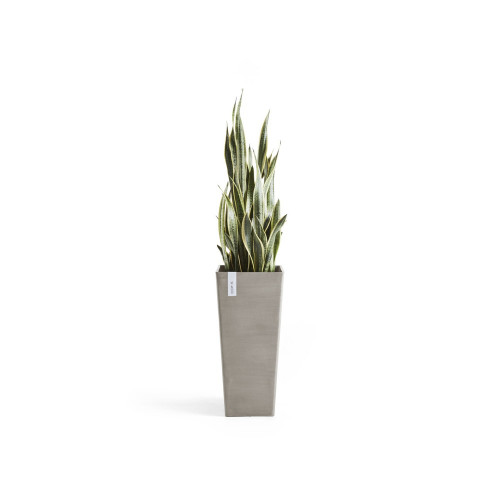 Pot Haut Rotterdam 70 Taupe - 32 x 32 x H. 70 cm - 42 L - ECOPOTS