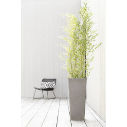 Pot Haut Rotterdam 70 Taupe - 32 x 32 x H. 70 cm - 42 L - ECOPOTS