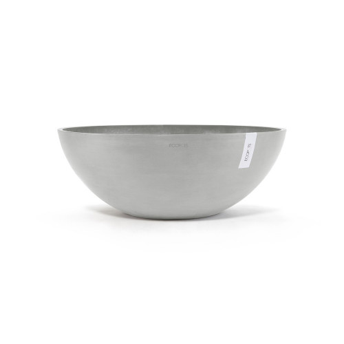 Pot Rond Vienna 70 Blanc Gris - Ø 70 x H. 25,2 cm - 61,7 L - ECOPOTS